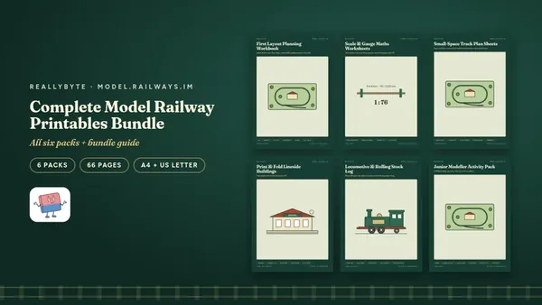 Cover of the Model railways printables bundle from model.railways.im